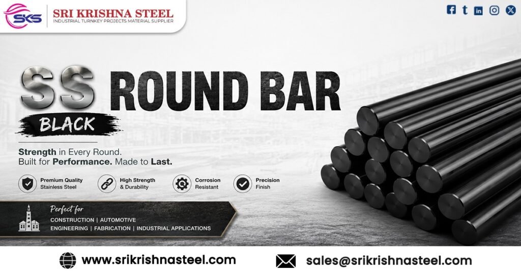 Stainless Steel Round Bar Black in Karnataka