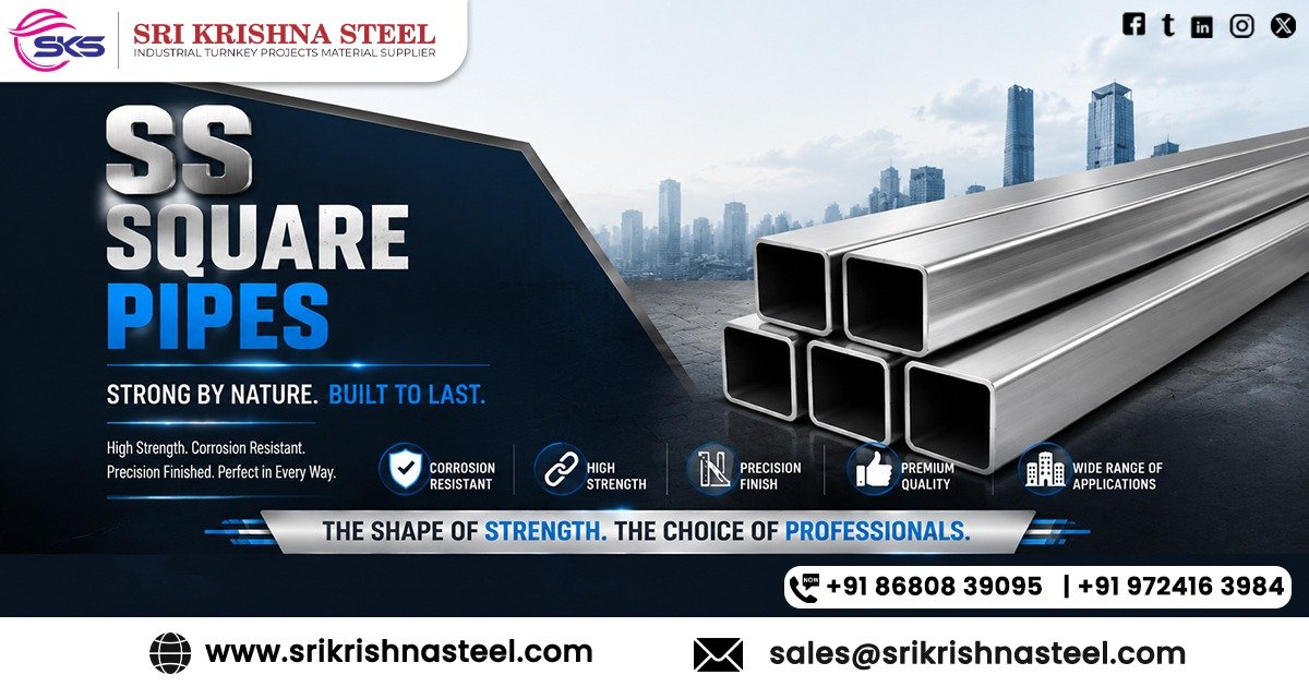 Stainless Steel Square Pipes in Karnataka