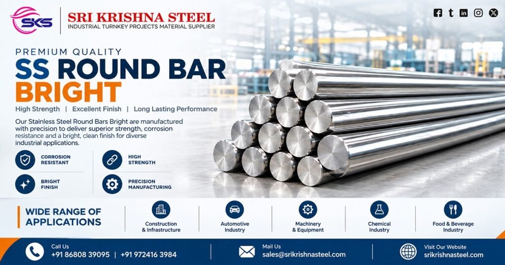 Stainless Steel Bright Round Bars in Kerala